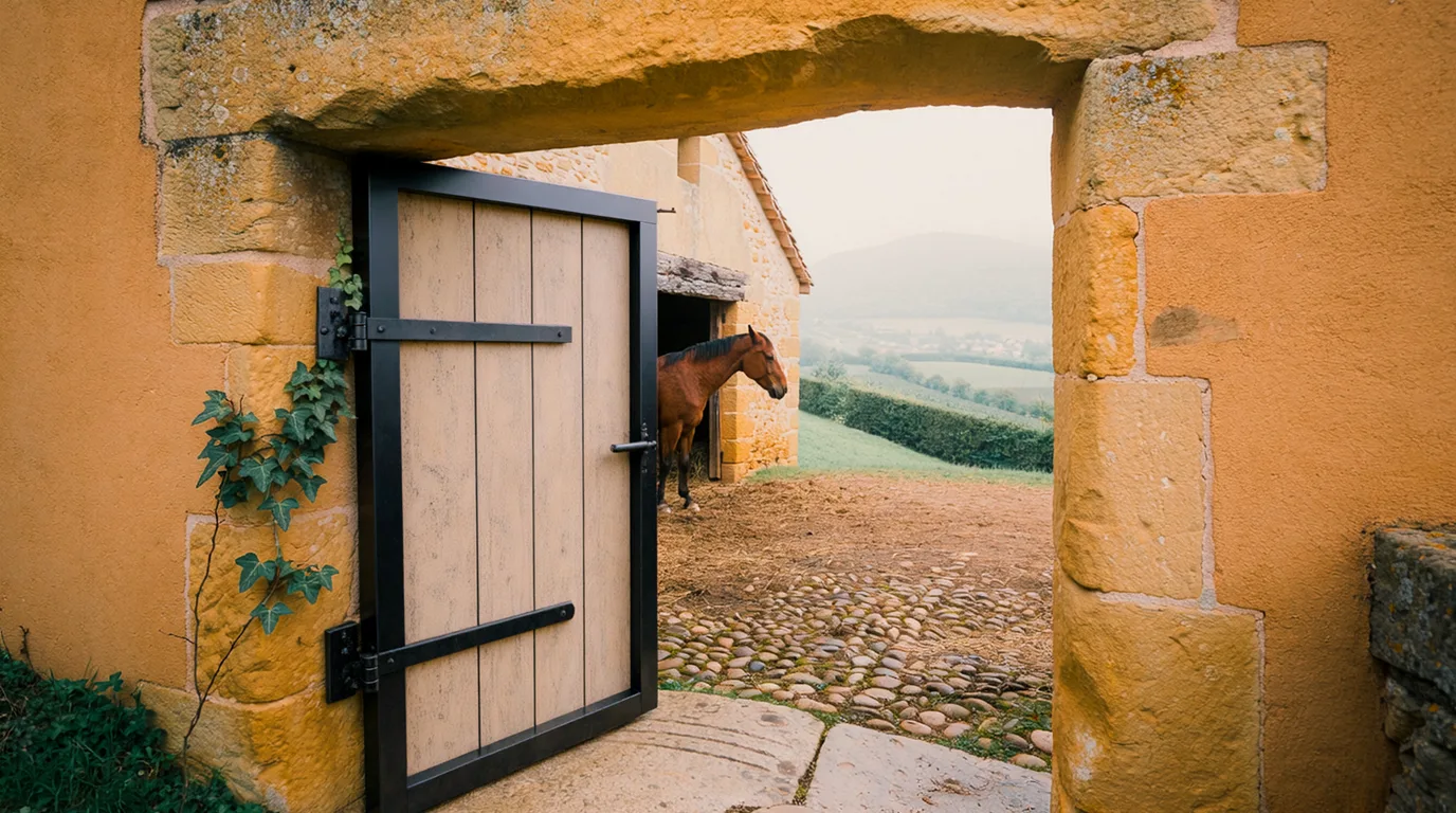 Entrée, Poney Club Les Lavandes, centre équestre à Saint-Gervais-sur-Roubion